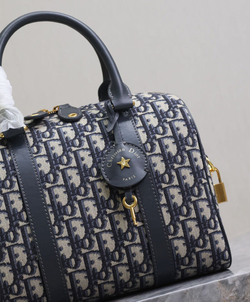 Christian Dior Groove 25 Bag Dark Blue